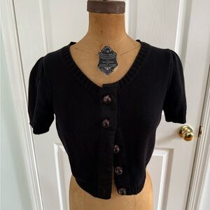 Betsey Johnson Black Knit Cardigan
